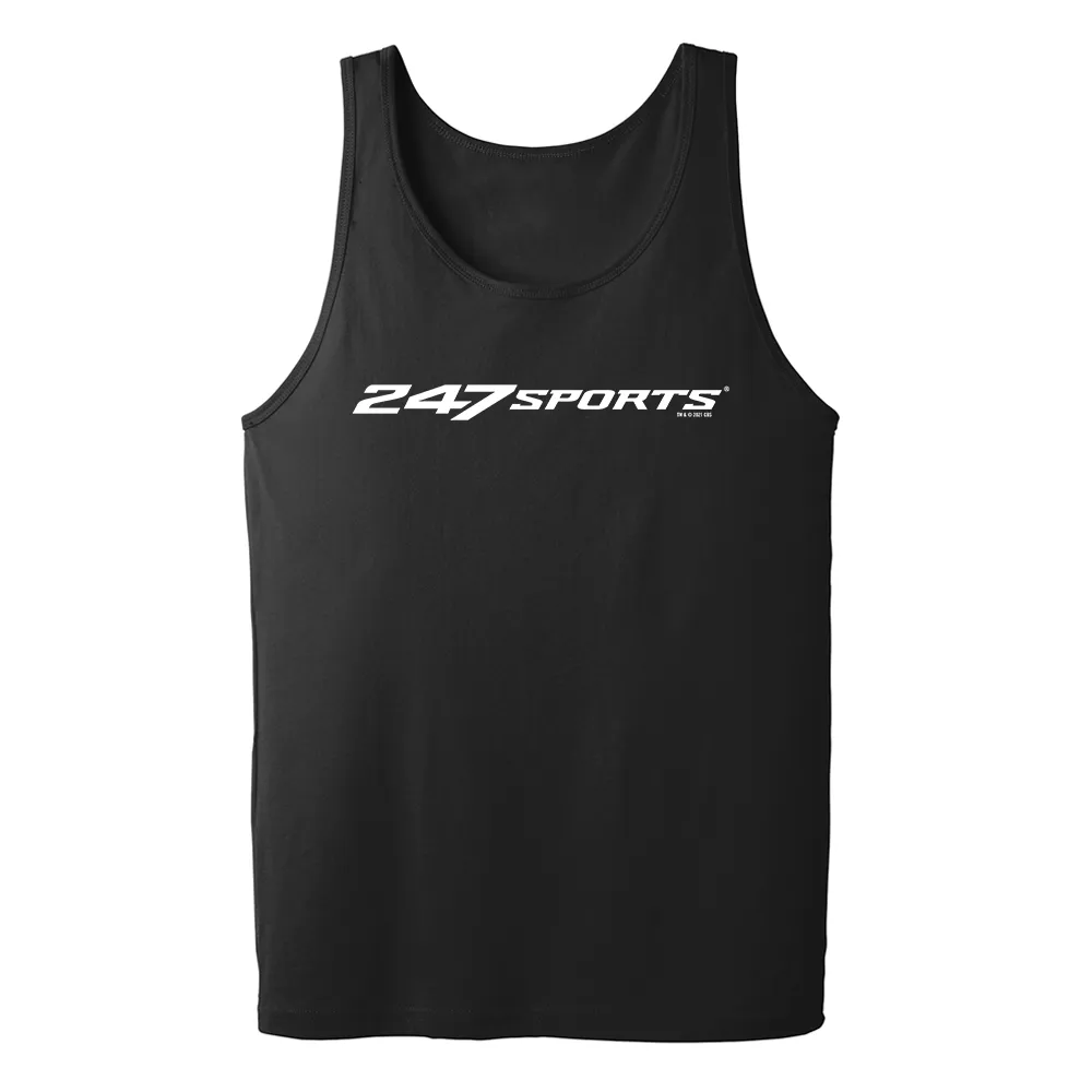 247 Sports White Logo Adult Tank Top