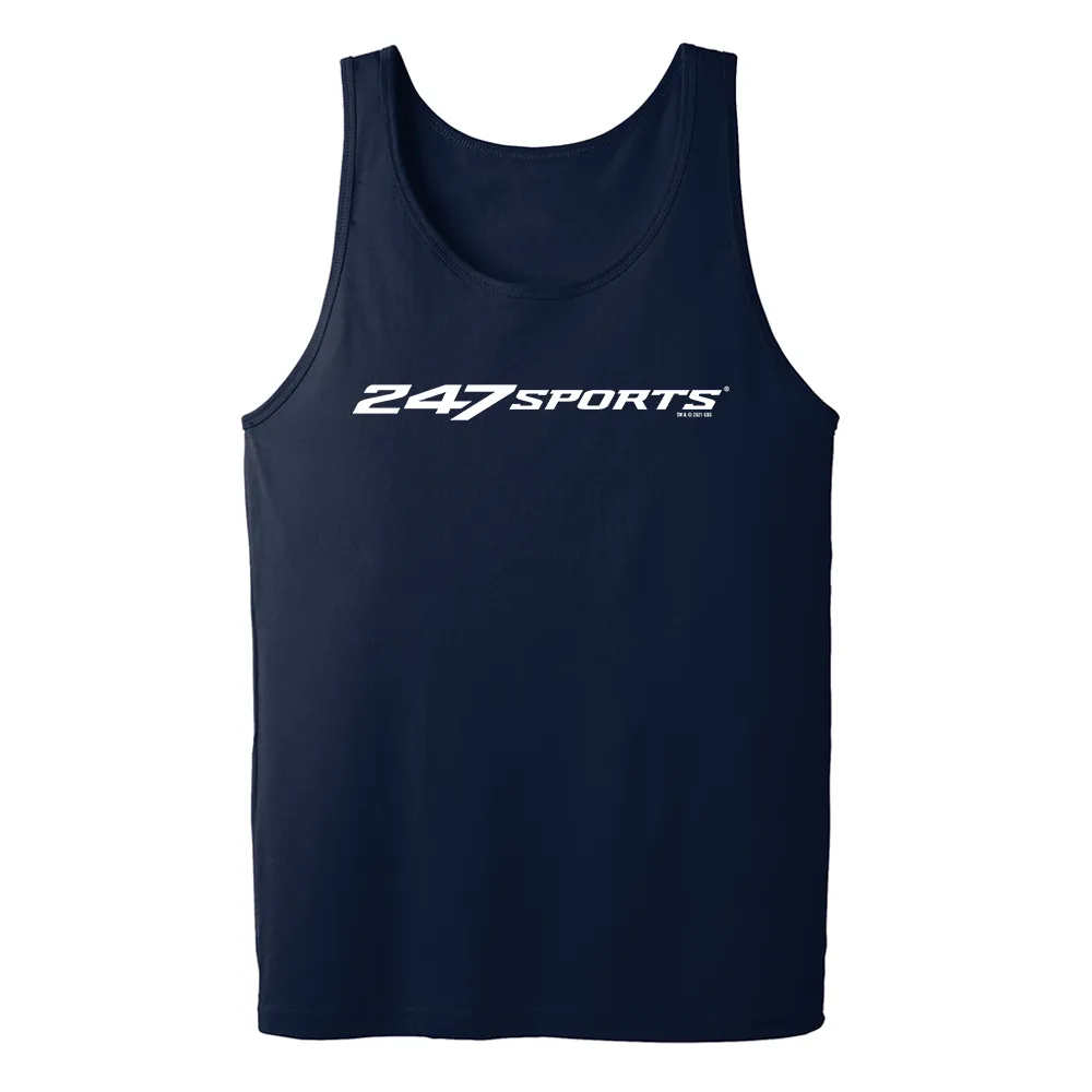 247 Sports White Logo Adult Tank Top
