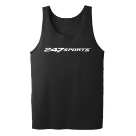 247 Sports White Logo Adult Tank Top