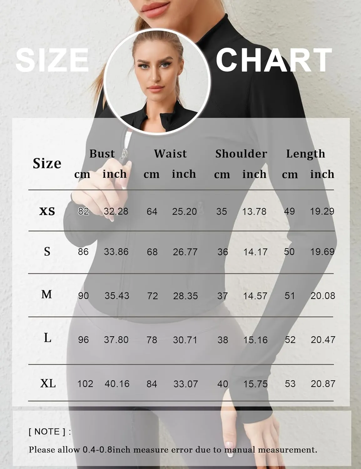 AKEWEI Womens Zip Up Workout Jackets Lightweight Athletic Slim Fit Track Jacket with Inner and Outer Pockets and Thumb Holes