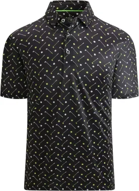 Alex Vando Mens Golf Shirt Moisture Wicking Quick-Dry Print Performance Polo Shirts for Men Alex Vando Mens Golf Shirt Moisture Wicking Quick-Dry Print Performance Polo Shirts for Men