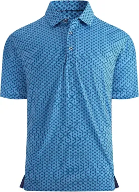 Alex Vando Mens Golf Shirt Moisture Wicking Quick-Dry Print Performance Polo Shirts for Men Alex Vando Mens Golf Shirt Moisture Wicking Quick-Dry Print Performance Polo Shirts for Men