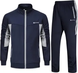 BGOWATU Men's Tracksuits 2 Piece Running Jackets Athletic Pants Sports Suit with Zipper Pockets BGOWATU Men's Tracksuits 2 Piece Running Jackets Athletic Pants Sports Suit with Zipper Pockets