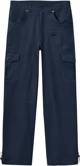 BGOWATU Women's Hiking Cargo Pants Joggers Stretch Outdoor Casual Travel Sweatpants with 6 Pockets