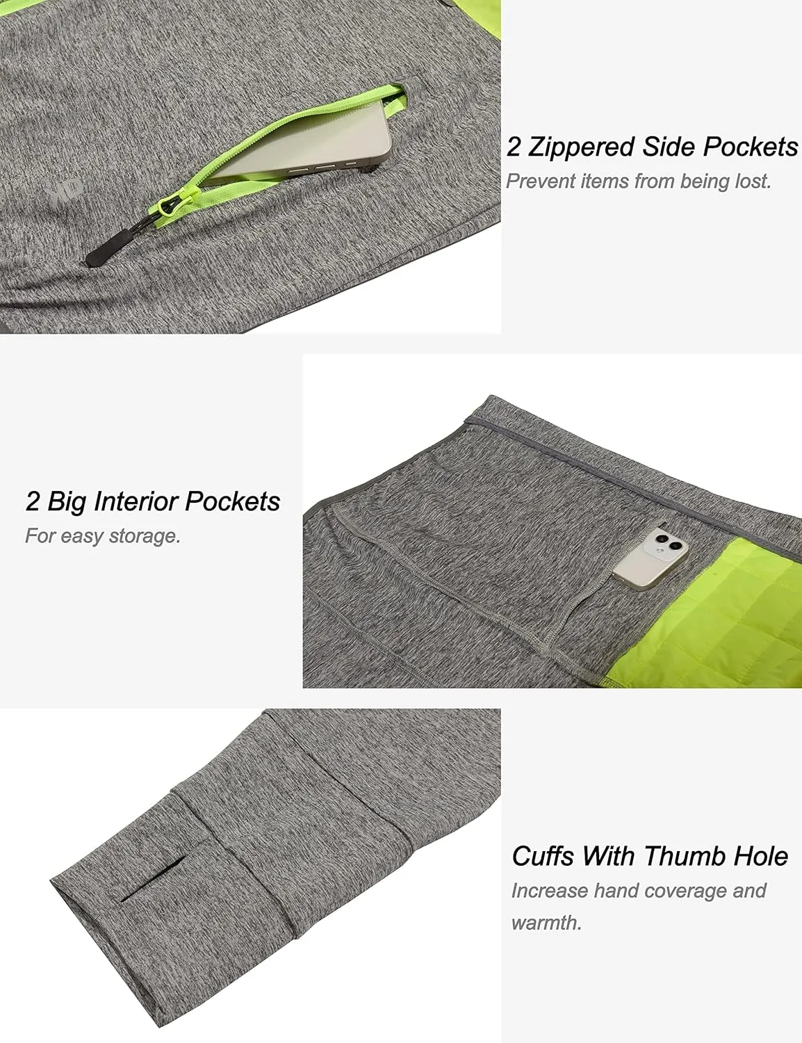 Little Donkey Andy Men's Lightweight Running Jackets Full Zip Hooded Sports Jacket for Winter Hiking Golf Casual
