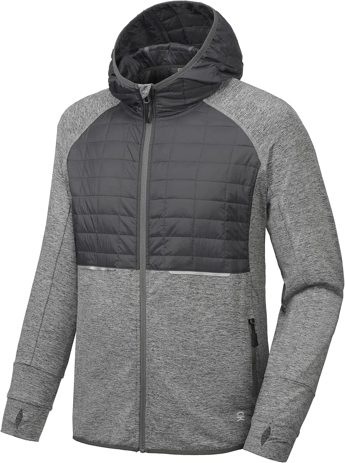 Little Donkey Andy Men's Lightweight Running Jackets Full Zip Hooded Sports Jacket for Winter Hiking Golf Casual