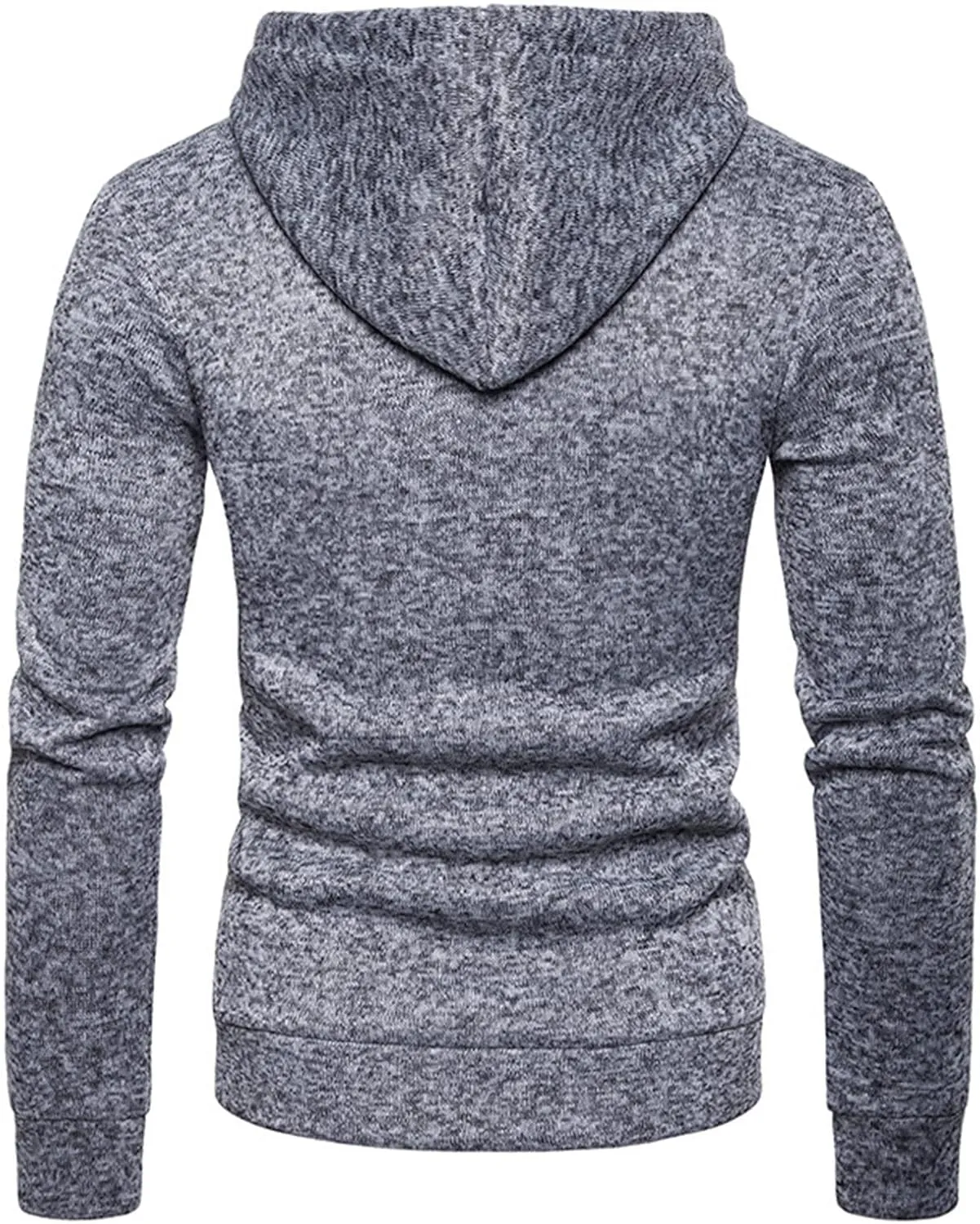 Maiyifu-GJ Hooded Sweatshirts for Men Sports Fleece Long Sleeve Zip Hoodie Full Zip Lightweight Hoodies With Kanga Pocket