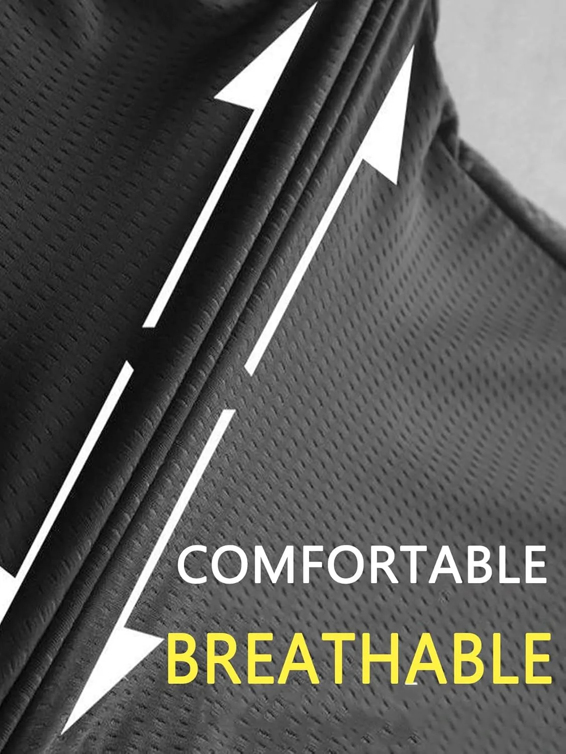 Men's Capri Pants 3/4 Long Jogger Sport Shorts,Workout/Gym/Yoga/Beach Shorts Quick Dry with Zipper Pockets