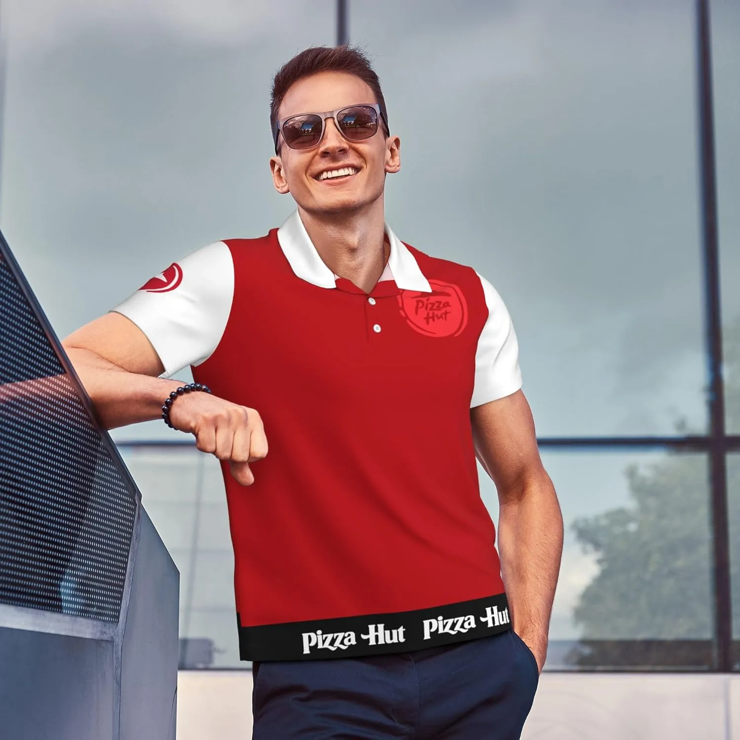Mens Polo T-Shirt Short Sleeve Crew Neck T Shirts for Men Work Uniform Funny Clothes