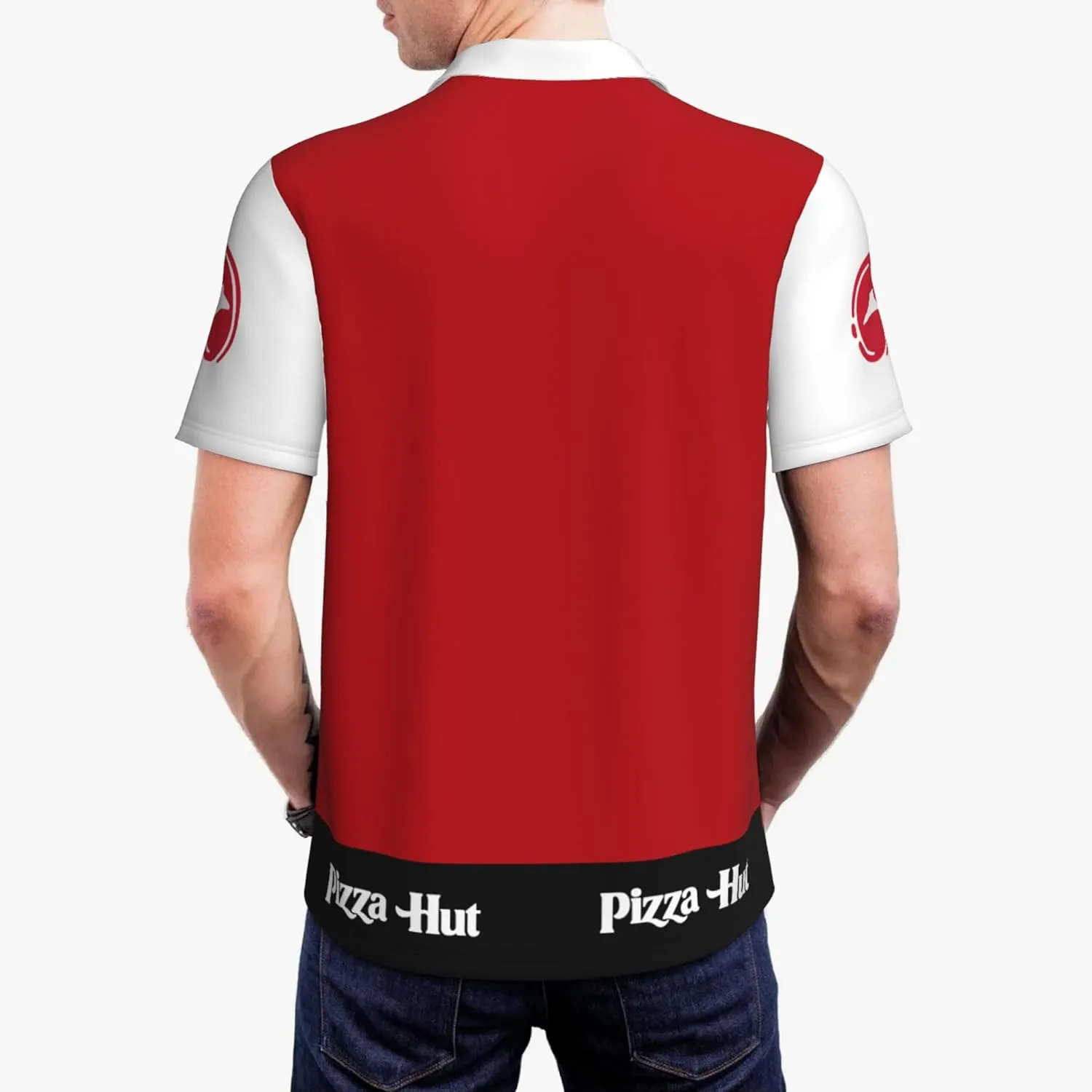 Mens Polo T-Shirt Short Sleeve Crew Neck T Shirts for Men Work Uniform Funny Clothes