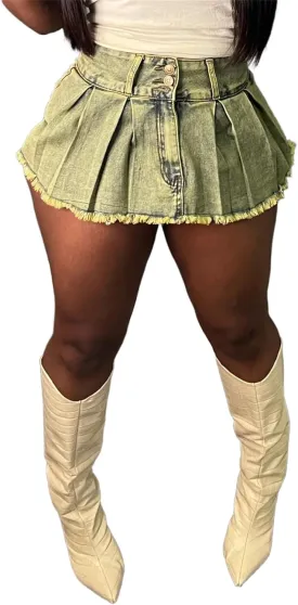 Molisry Women's Denim Shorts Skorts High Waist Double Side Asymmetrical Hem Jean Skort Skirt Molisry Women's Denim Shorts Skorts High Waist Double Side Asymmetrical Hem Jean Skort Skirt