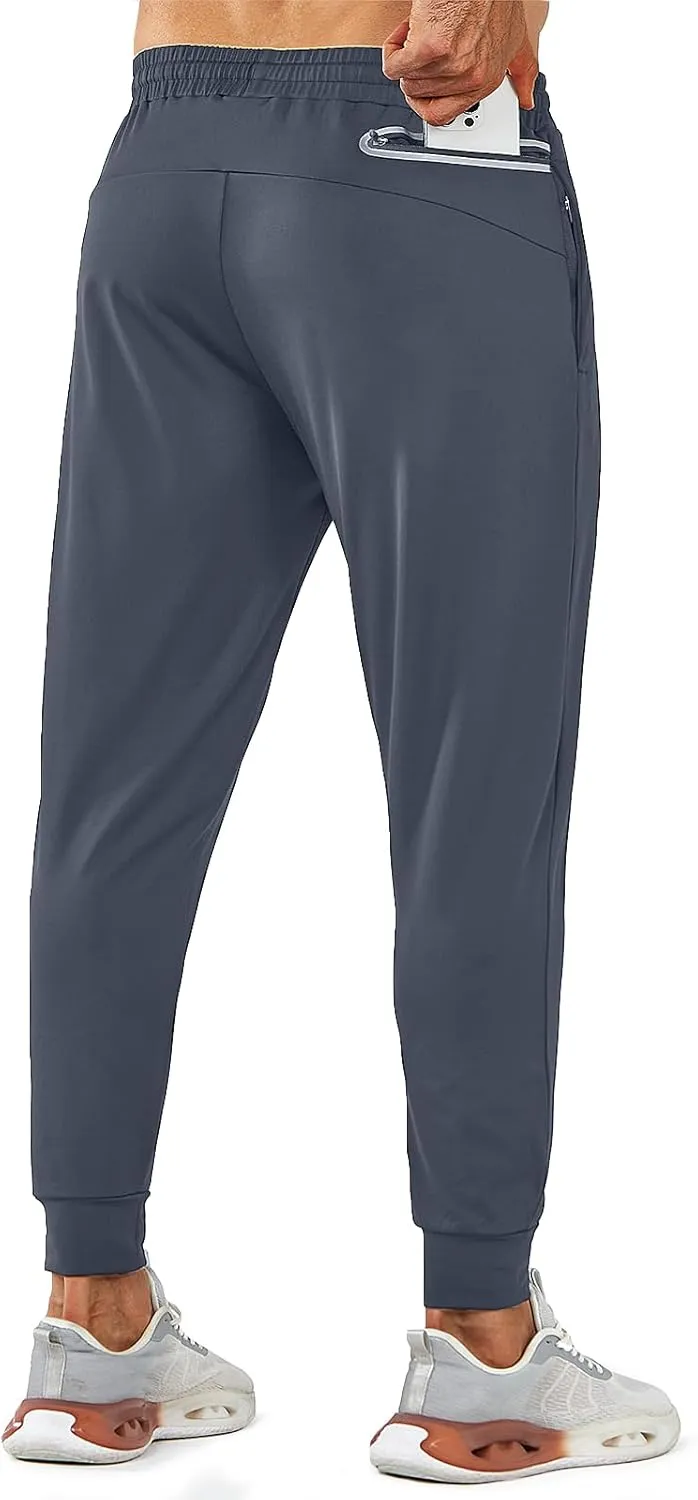 NORTHYARD Men's Joggers Pants with Zipper Pockets Lightweight Sweatpants Athletic Running Workout Track Pants for Men