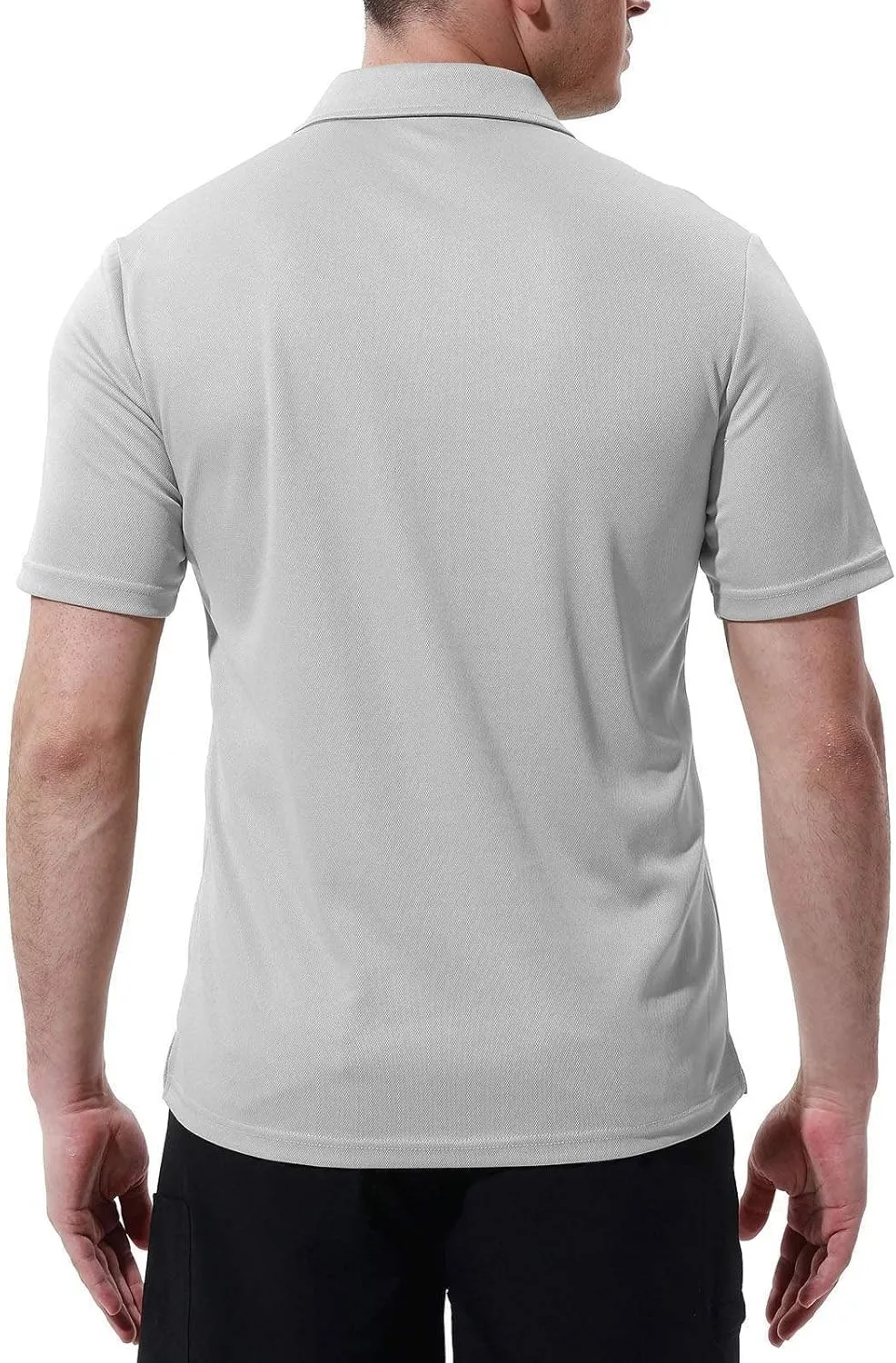 Rdruko Men's Polo Shirts Short Sleeve Quick Dry Outdoor Golf Sports Shirts with Pocket