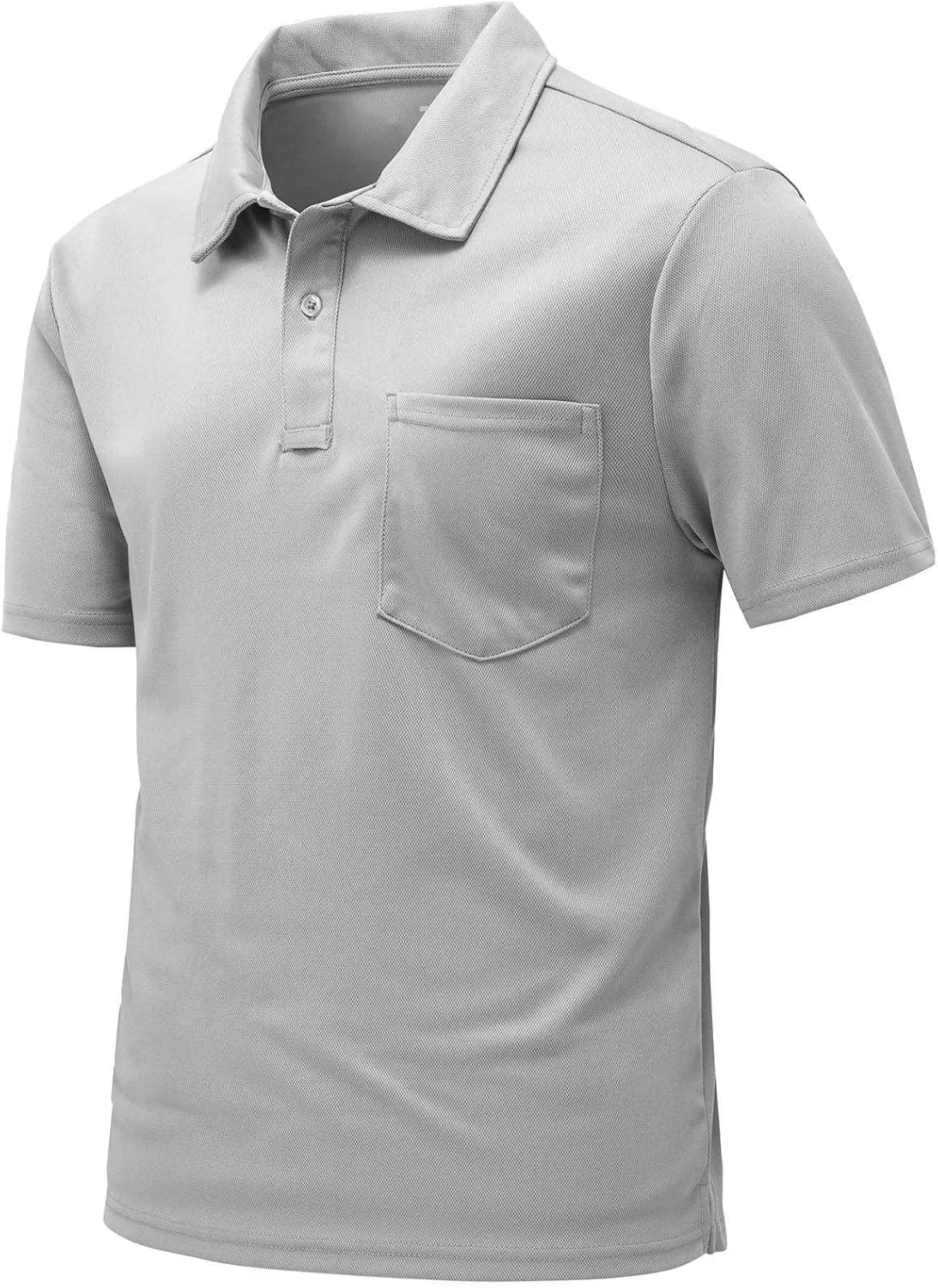 Rdruko Men's Polo Shirts Short Sleeve Quick Dry Outdoor Golf Sports Shirts with Pocket