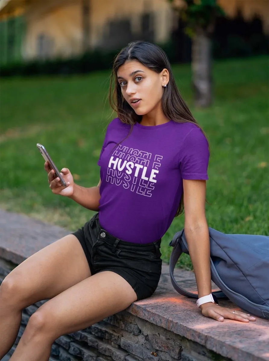 T-shirts for women 'HUSTLE' Design