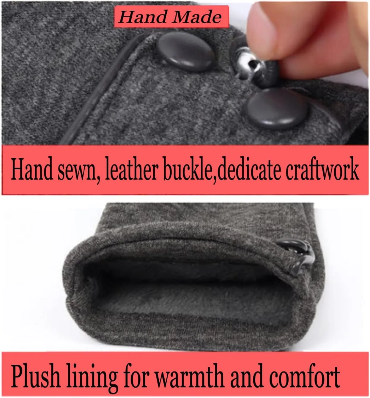 Tomily Womens Touch Screen Phone Fleece Windproof Gloves Winter Warm Wear