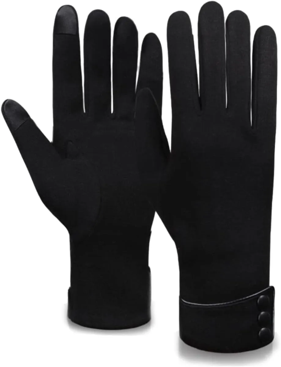 Tomily Womens Touch Screen Phone Fleece Windproof Gloves Winter Warm Wear
