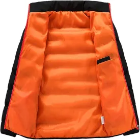 Ymosrh Varsity Jacket Men Winter Warm Slim Fit Thick Bubble Coat Casual Jacket Outerwear Jackets
