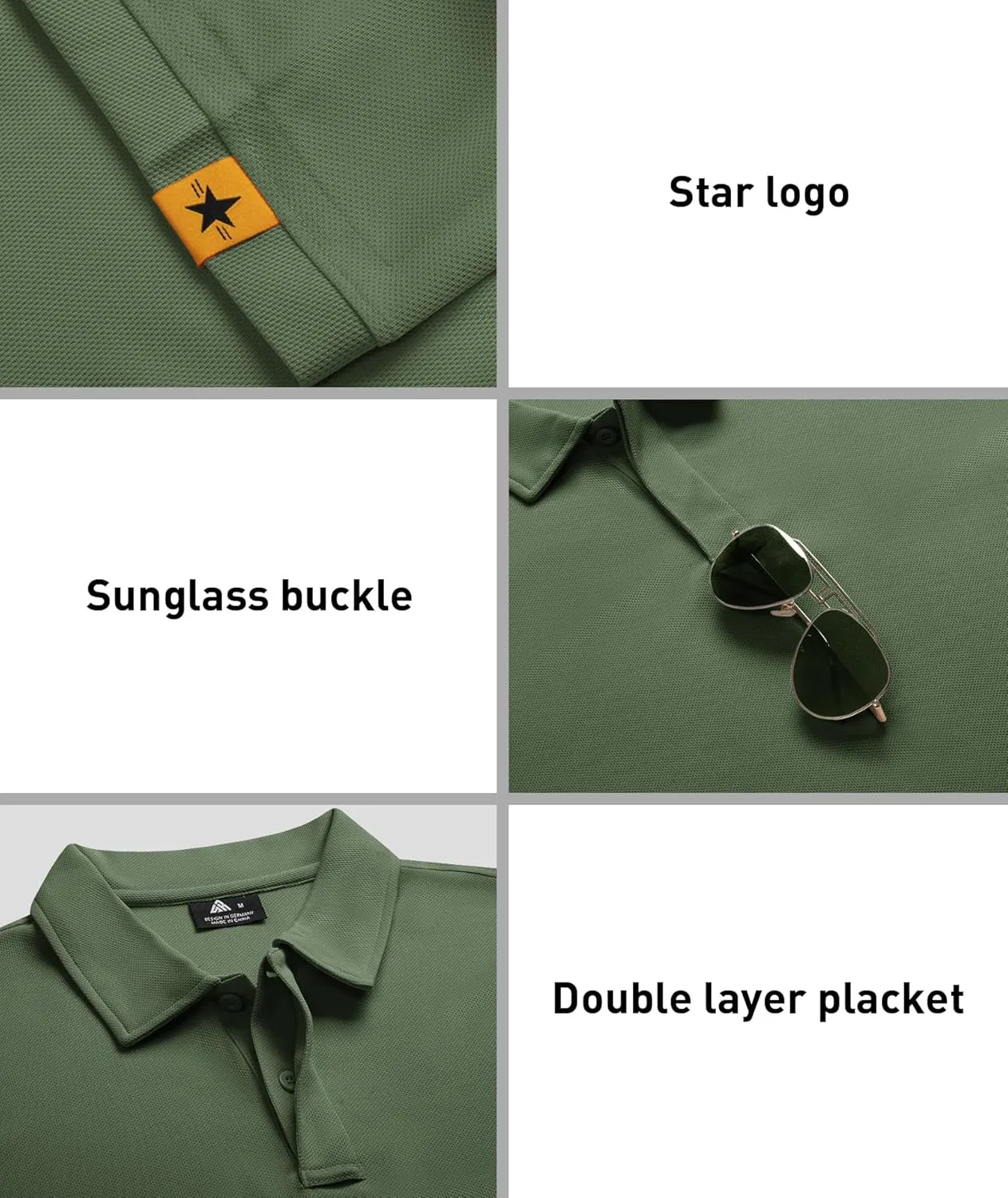 ZITY 3 Pack Mens Polo Shirt Short Sleeve Sports Performance Business Casual Golf Shirts for Men Collared Tactical T-Shirts